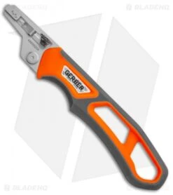 Gerber Randy Newberg EBS Fixed Blade Knife Gray/Orange Rubber (Satin) -Gerber Gerber Randy Newberg EBS Gray Orange Rubber 30 001762 BHQ 105529 jr handle