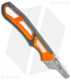 Gerber Randy Newberg EBS Fixed Blade Knife Gray/Orange Rubber (Satin) -Gerber Gerber Randy Newberg EBS Gray Orange Rubber 30 001762 BHQ 105529 jr handle spine