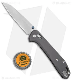 Gerber Savvy Pivot Lock Knife Gray Aluminum (3.5" Stonewash 20CV) 30-001844 -Gerber Gerber Savvy Folding Urban Gray Aluminum SW BHQ 143217 jr bottlecap