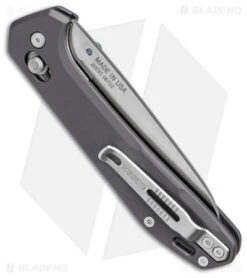 Gerber Savvy Pivot Lock Knife Gray Aluminum (3.5" Stonewash 20CV) 30-001844 -Gerber Gerber Savvy Folding Urban Gray Aluminum SW BHQ 143217 jr side
