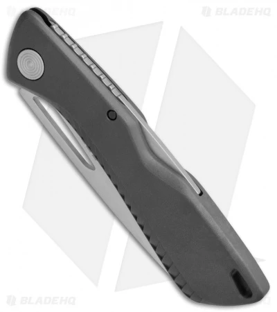 Gerber Shark Belly Lock Back Knife Gray GFN (3.2" Satin Serr) 31-003216 4 Gerber Shark Belly Lock Back Knife Gray GFN (3.2" Satin Serr) 31-003216 - Image 2