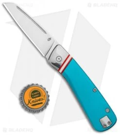 Gerber Straightlace Sheepsfoot Slip Joint Knife Blue (2.9" Satin) -Gerber Gerber Straightlace SJ Blue Sheepsfoot Satin BHQ 94201 jr bottlecap