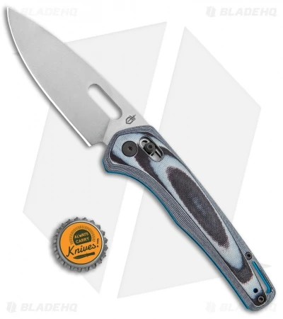 Gerber Sumo Pivot Lock Knife Black/White/Cyan G-10 (3.9"Stonewash) 30-001815 6 Gerber Sumo Pivot Lock Knife Black/White/Cyan G-10 (3.9"Stonewash) 30-001815 - Image 4