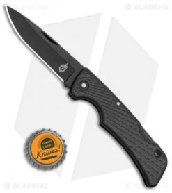 Gerber US1 Folding Lockback Knife Gray Rubber (2.5" Black) 9 Gerber US1 Folding Lockback Knife Gray Rubber (2.5" Black) -Gerber Gerber US1 Folding Lockback Knife Gray Rubber Black BHQ 53931 kp bottle cap