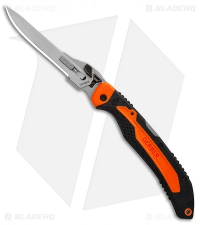 Gerber Vital Big Game Manual Folding Knife Orange ABS (3" Satin) G3053 3 Gerber Vital Big Game Manual Folding Knife Orange ABS (3" Satin) G3053