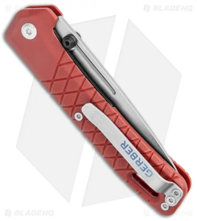 Gerber Zilch Liner Lock Knife Drab Red GFN (3.1" SW) 30-001882 5 Gerber Zilch Liner Lock Knife Drab Red GFN (3.1" SW) 30-001882 - Image 3