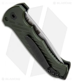 Gerber Auto 06 10th Anniversary Automatic Knife OD Green (3.6" Stonewash) 8 Gerber Auto 06 10th Anniversary Automatic Knife OD Green (3.6" Stonewash) -Gerber gerber 06 auto green 30 001263n BHQ 36922 dl side