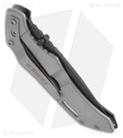 Gerber Contrast Frame Lock Knife G10/Steel (3" Black Serr) 0259 -Gerber gerber contrast 30 000259 folder black serrated side