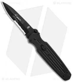 Gerber Covert Spring Assisted Knife Drop Point (3.75" Black Serr) 22-41966