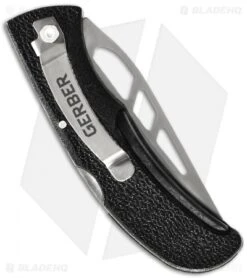 Gerber E-Z Out Skeleton Lockback Knife (3.5" Bead Blast) 06701 -Gerber gerber e z out skeleton 06701 back