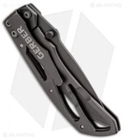 Gerber Powerframe Clip Point Frame Lock Knife (3" Gray) 22-41965 -Gerber gerber essentials powerframe clip 22 41965 side