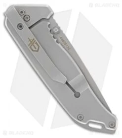 Gerber Moment Folding Knife (3" Bead Blast Plain) 31-002215 -Gerber gerber folder hunting moment beadblast clip point plain 31 002215 back