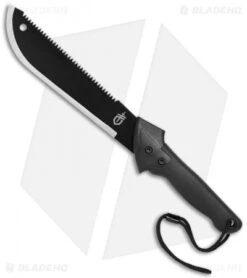Gerber Gator Machete Jr Fixed Blade (10.75" Black Plain)