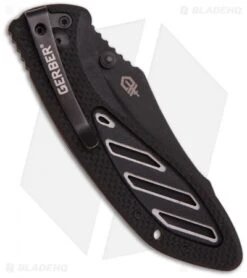 Gerber Instant Assisted Opening Knife (3.18" Black Serr) AO 5 Gerber Instant Assisted Opening Knife (3.18" Black Serr) AO -Gerber gerber instant ao 30 000752n back