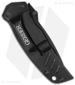 Gerber Mini Swagger Frame Lock Knife (3" Black) -Gerber gerber mini swagger 31 000593 back