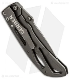 Gerber Powerframe Clip Point Frame Lock Knife (3" Gray Serr) 22-41964 5 Gerber Powerframe Clip Point Frame Lock Knife (3" Gray Serr) 22-41964 -Gerber gerber powerframe clip point serr 22 41964 side