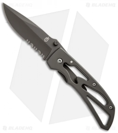 Gerber Powerframe Clip Point Frame Lock Knife (3" Gray Serr) 22-41964 3 Gerber Powerframe Clip Point Frame Lock Knife (3" Gray Serr) 22-41964