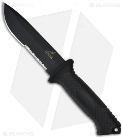 Gerber Prodigy Combat Knife Black Fixed Blade (4.75" Black Serr) 22-41121 3 Gerber Prodigy Combat Knife Black Fixed Blade (4.75" Black Serr) 22-41121