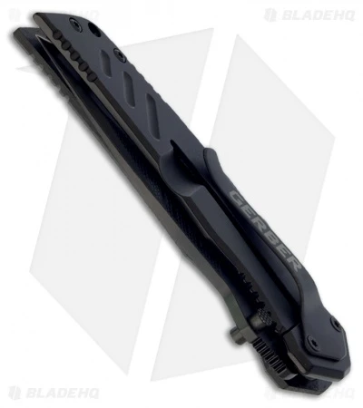 Gerber Swagger Frame Lock Knife (3.25" Black Serr) 5 Gerber Swagger Frame Lock Knife (3.25" Black Serr) - Image 3