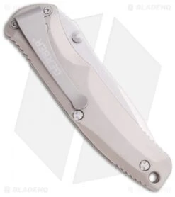 Gerber Venture Titanium Spring Assisted Knife (3.2" Satin Serr) 000405 -Gerber gerber venture clip folding fast 30 000405 back